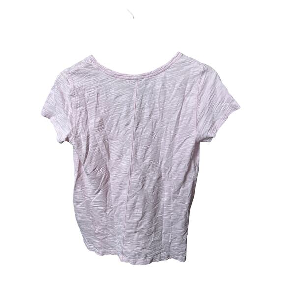 Lilla Small Pink Women's Top V-Neck Cotton - Picture 2 of 5